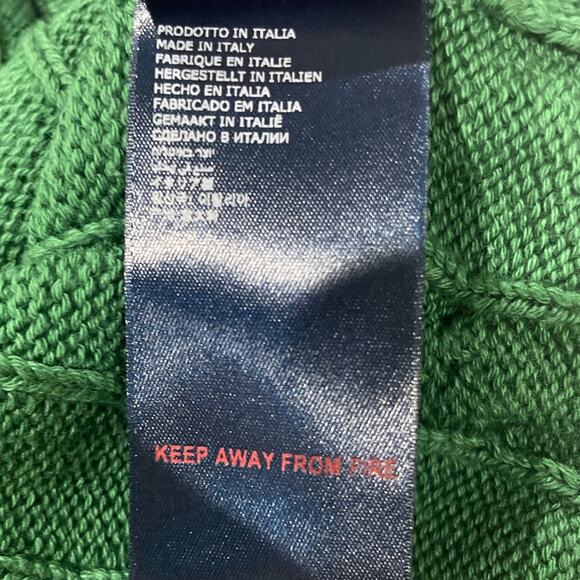 Kappa Robe Nembus Knit Golf Vest Green Made In Italy Large NWT - Picture 9 of 9